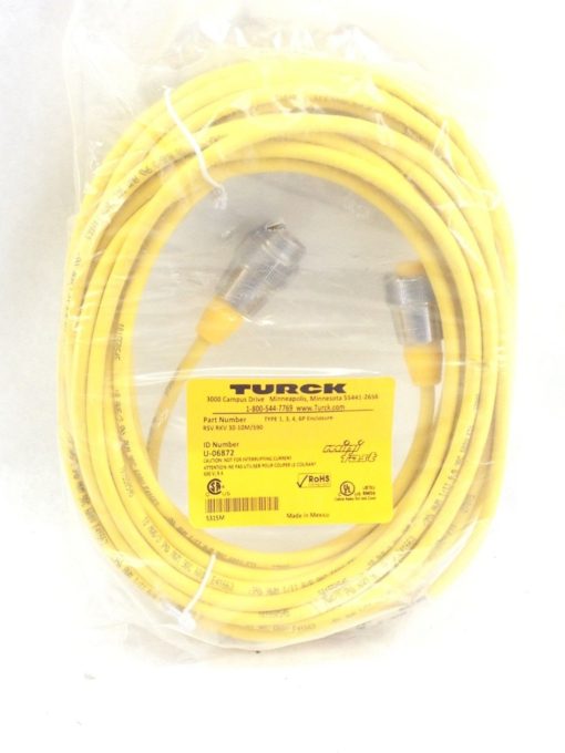 TURCK RSV RKV 30-10M/S90 MINI FAST CABLE ASSEMBLY STRAIGHT, MALE TO MALE (H64) 1