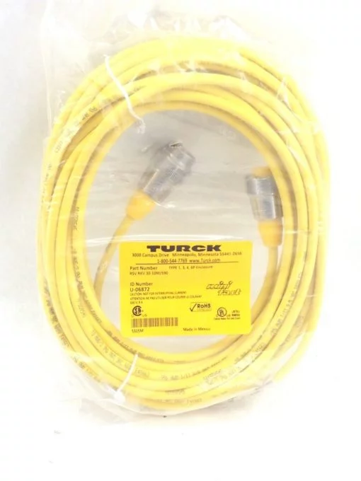 TURCK RSV RKV 30-10M/S90 MINI FAST CABLE ASSEMBLY STRAIGHT, MALE TO MALE (H64) 1