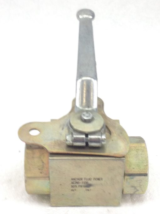NEW! ANCHOR FLUID POWER AE2N1-11DB BALL VALVE w/FLANGE PLATES 1“ 5075 PSI (HB4) 1