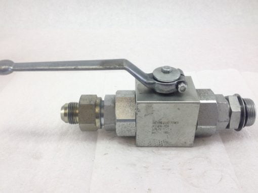 NEW! ANCHOR FLUID POWER AE2S#16-11DB BALL VALVE w/ MALE TO MALE COUPLINGS (HB4) 1