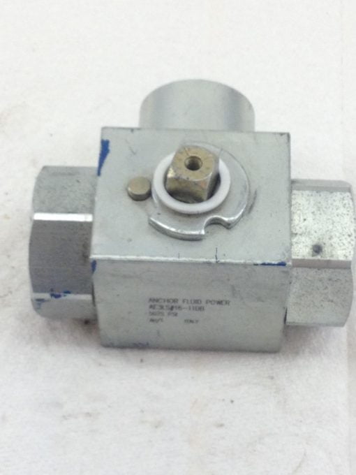 NEW! ANCHOR FLUID POWER AE3S#16-11DB 3-WAY BALL VALVE 5075 PSI 1” NPT (HB4) 2