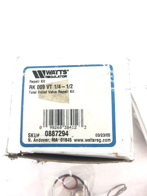 WATTS REGULATOR 0887294 TOTAL RELIEF VALVE KIT, 1/4 – 1/2” RK 009 VT, (H306) 2