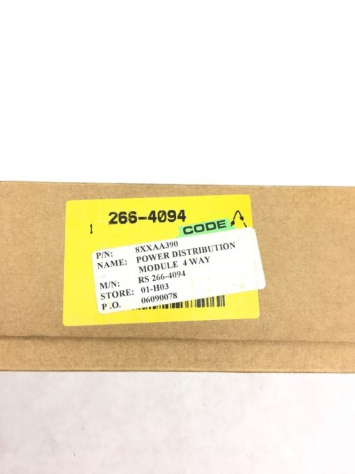 NEW IN BOX RS PRO 266-4094 4 Gang Distribution Unit, 16A, 250VAC, (CHEESE PT) 2