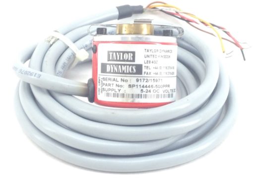 TAYLOR DYNAMICS SP114446-500PPR ENCODER with CABLE (A738) 1