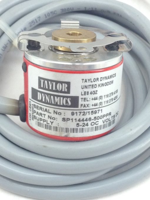 TAYLOR DYNAMICS SP114446-500PPR ENCODER with CABLE (A738) 2