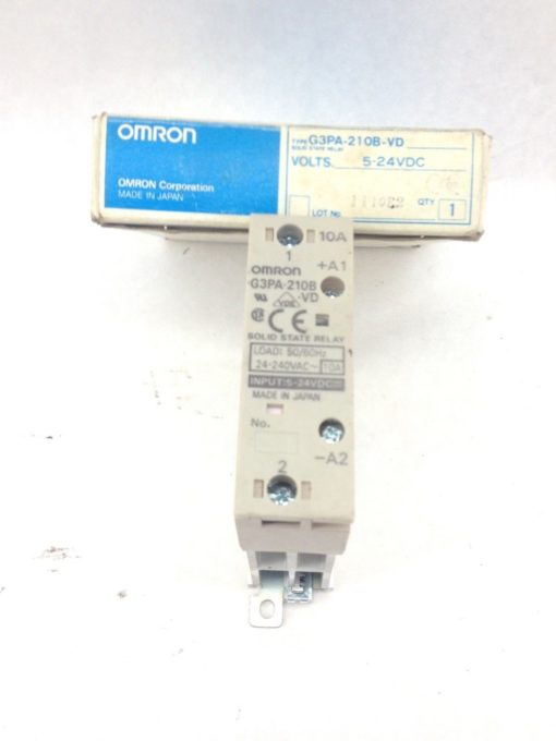 OMRON G3PA-210B-VD SOLID STATE RELAY 5-24VDC (A744) 1