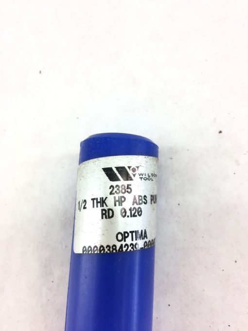 WILSON TOOLS 2385 1/2 THK HP ABS Punch TOOL RD 0